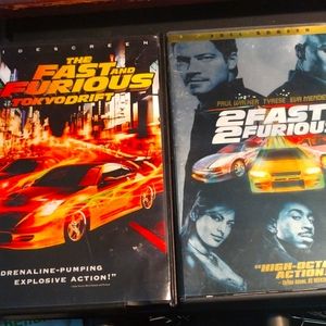 The fast and the furious Tokyo drift dvd, 2 Fast 2 Furious DVD set